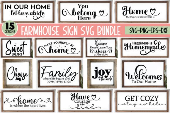 Download Farmhouse Sign SVG Bundle - Farmhouse sign Collection