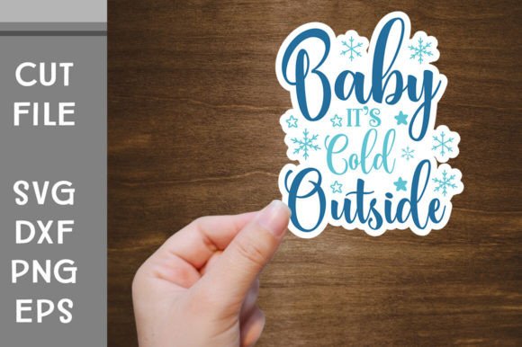 Download Winter Sticker SVG Cut File - Winter sticker svg Collection
