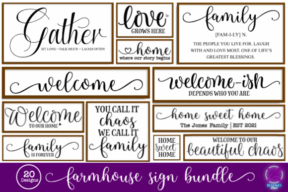 Download Farmhouse Sign SVG Bundle - Farmhouse sign Collection