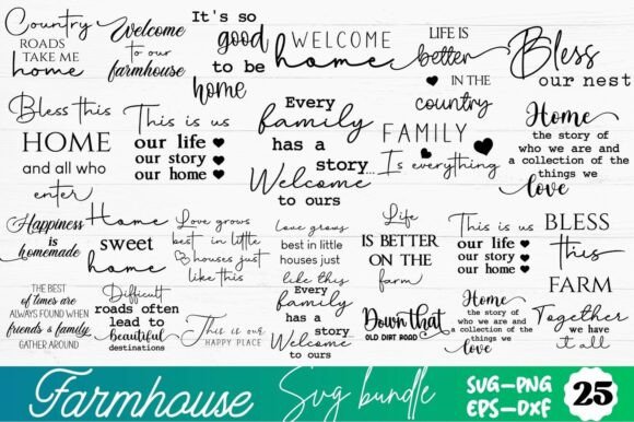 Download Farmhouse SVG Bundle, Farmhouse Sign SVG - Farmhouse sign Collection