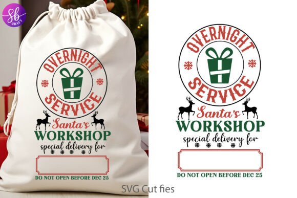 Download Overnight, Christmas Santa Sack Svg - Premium Resources