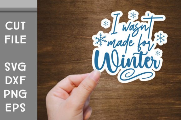Download Winter Sticker SVG Cut File - Winter sticker svg Collection